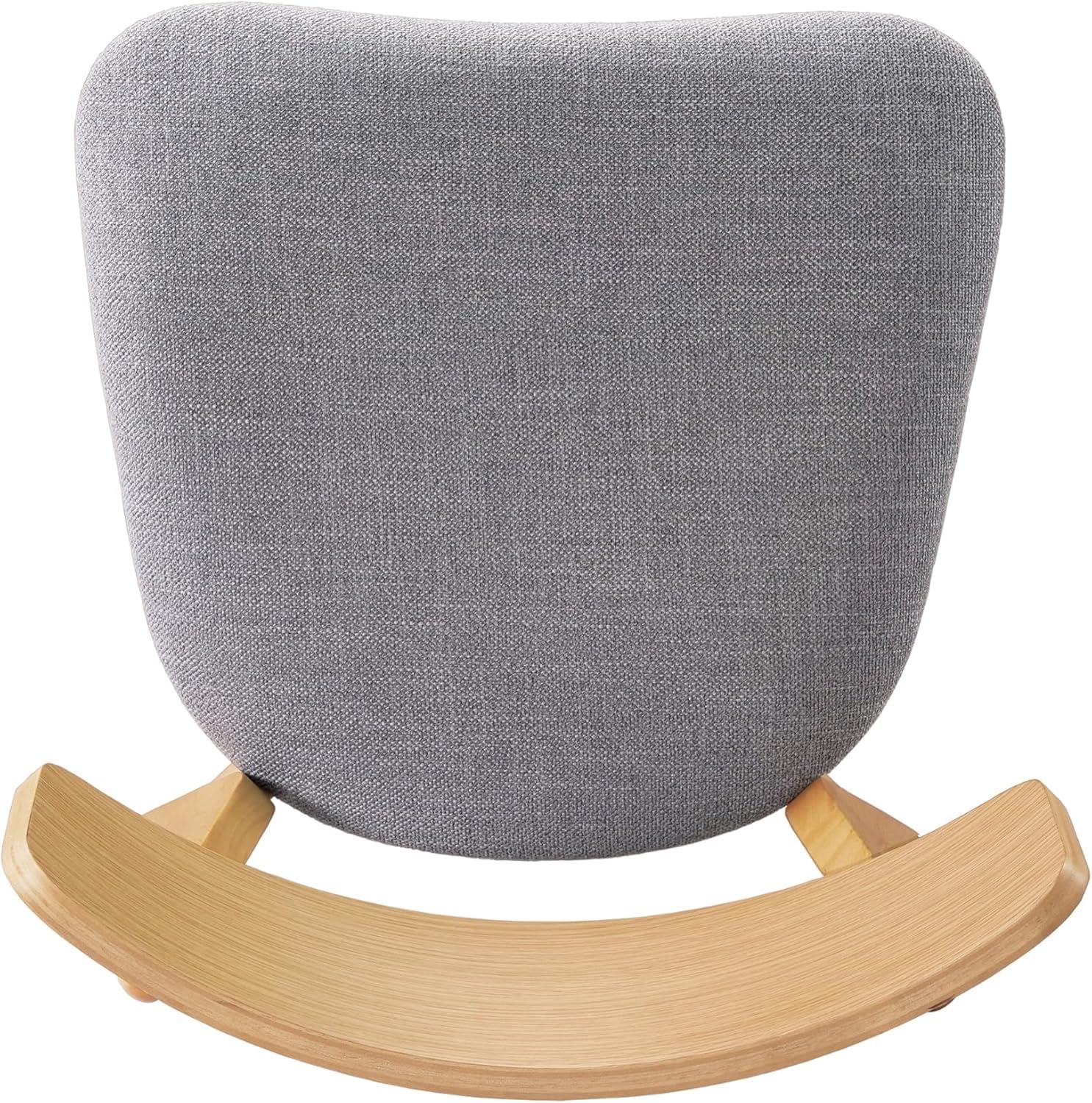 imageChristopher Knight Home Ladit Wooden Dining Chairs Set of 2 Upholstered MidCentury Dining Room Chair Rubber Wood 2 Accent Chairs for Living Room Kitchen Ergonomic Designed Dark Grey Natural