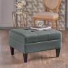 Christopher Knight Home Tufted Ottoman Footrest Rectangular Upholstered Ottoman Non Storage Fabric Ottoman Foot Rest Stool with Tufted Stitching,28.25 “W x 23 “D x 18.5 “H,Charcoal(Charcoal)