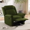 Christopher Knight Home 360° Swivel Recliner, Velvet Rocking Recliner Upholstered Recliner Chair, Rocker with Adjustable Backrest Nailhead Trims, Green(Green)
