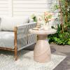 Travertine round Top