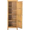 Christopher Knight Home Patio Gribs Acacia Wood Storage Cabinet,Garden/Poolside Tool Sideboard,Outdoor Wooden Cabinet with Shelves, Sturdy Construction, Teak Finish