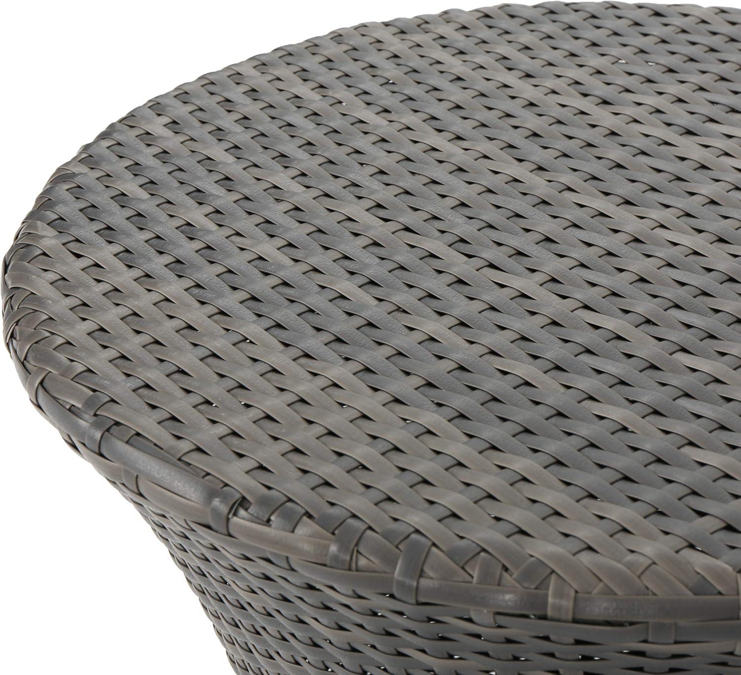 imageChristopher Knight Home Adriana Outdoor PE Wicker Accent Table Grey