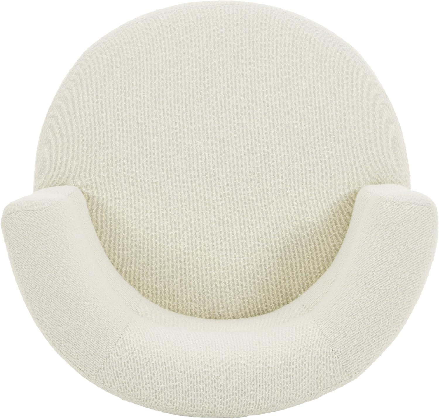 imageChristopher Knight Home Andree Contemporary 360 Swivel Accent Chair Boucle Upholstered Swivel Chair Super Comfort Single Lounge Sofa with Rotation for Living RoomBedroomHome Office Cream White