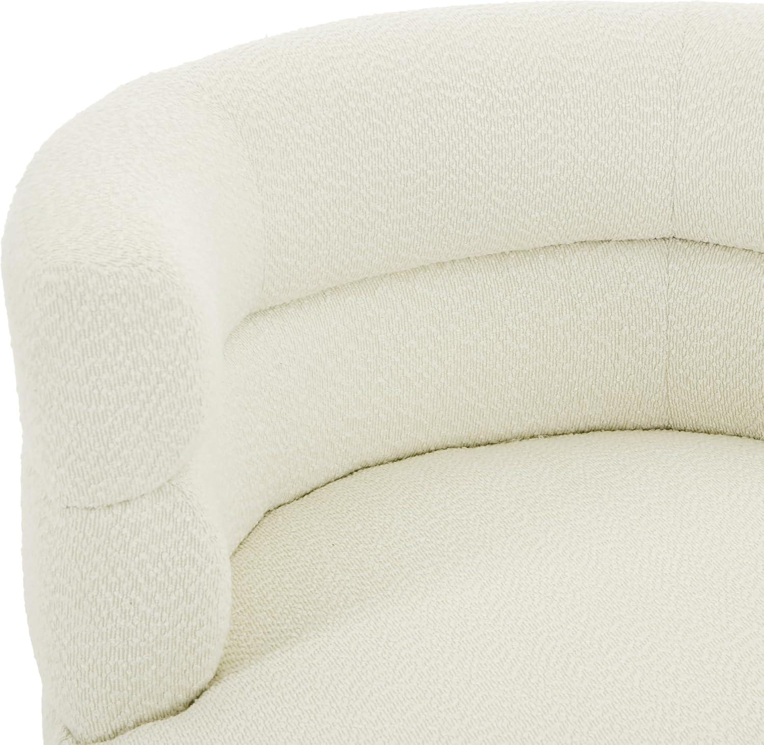 imageChristopher Knight Home Andree Contemporary 360 Swivel Accent Chair Boucle Upholstered Swivel Chair Super Comfort Single Lounge Sofa with Rotation for Living RoomBedroomHome Office Cream White
