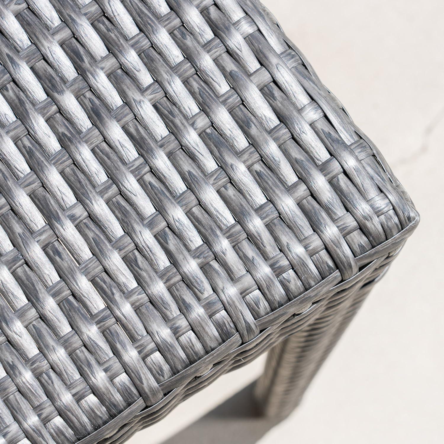 imageChristopher Knight Home Bonnie Outdoor Wicker Dining Chairs Set of 4 Grey