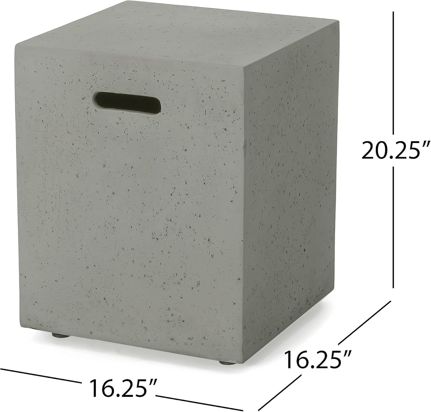 imageChristopher Knight Home Cape Coral Outdoor Aluminum Chat Set with Fire Table Khaki Light Grey