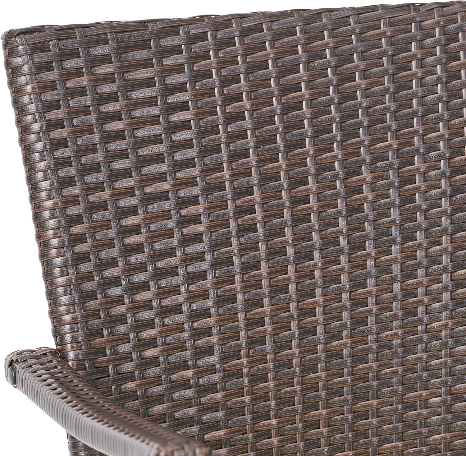 imageChristopher Knight Home Corsica Outdoor Wicker Dining Chairs 2Pcs Set Multibrown