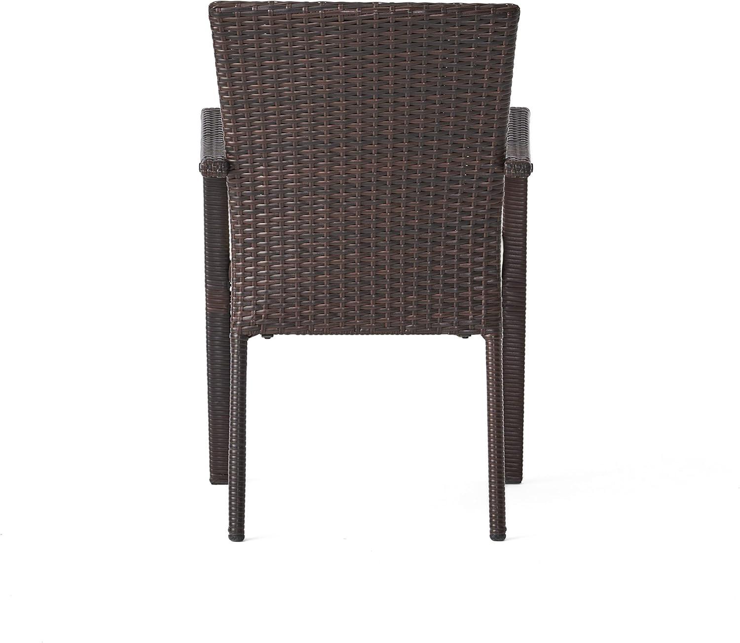 imageChristopher Knight Home Corsica Outdoor Wicker Dining Chairs 2Pcs Set Multibrown