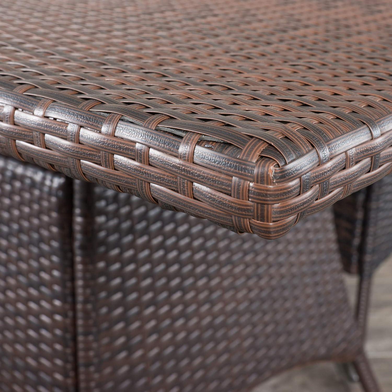 imageChristopher Knight Home Dunham Outdoor Wicker Dining Set 7Pcs Set Multibrown