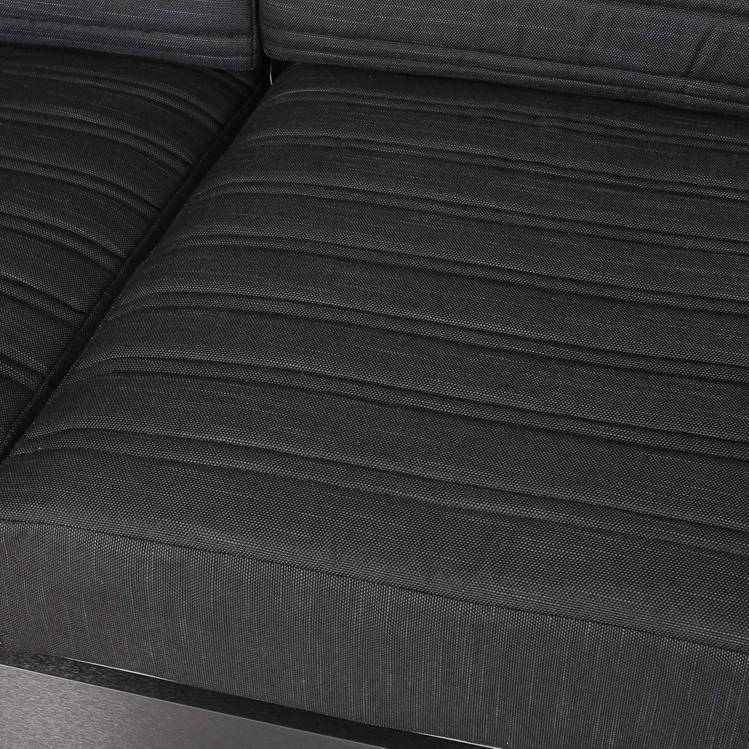 imageChristopher Knight Home Giovanna Outdoor Conversation Sets Black Natural Dark Gray