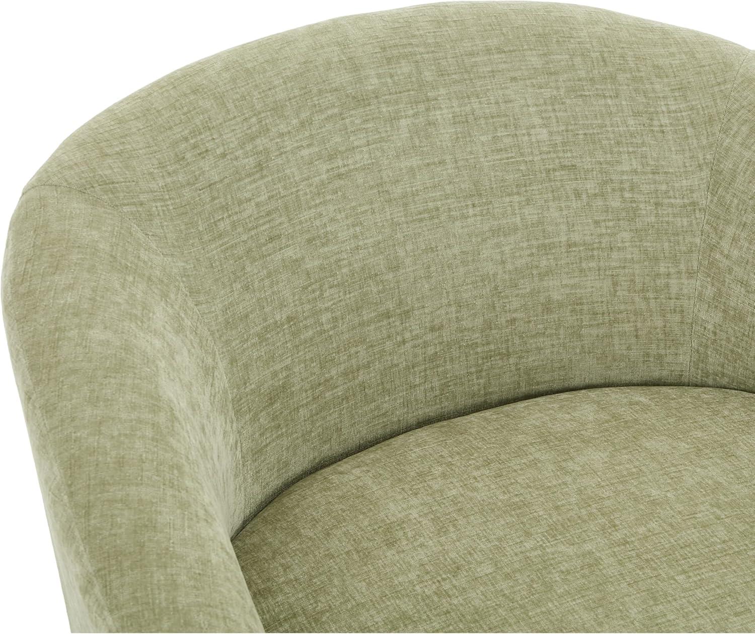 imageChristopher Knight Home Hanna Chenille Upholstered 360 Swivel Accent Chair Contemporary Barrel Swivel Chair with Plush Cushion Super Comfort Single Lounge Sofa with Rotation for Living Room Green