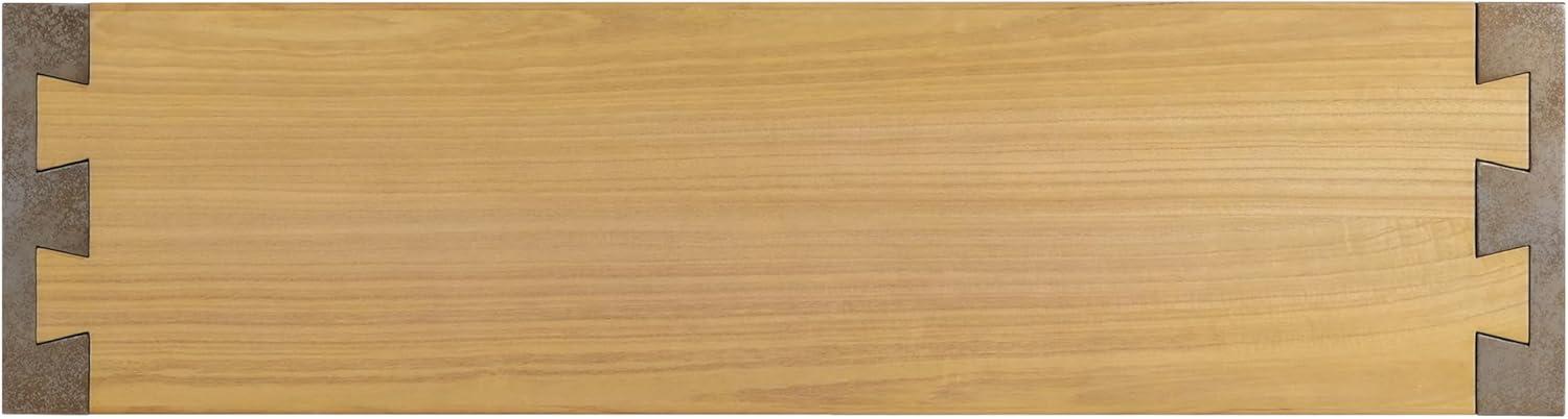 imageChristopher Knight Home Katary Narrow Console Table with Premium Wood Veneer Retro Indoor Accent Table for Entry Way MDF Wood Display Table for Home Decoration Hallway Living Room Brown