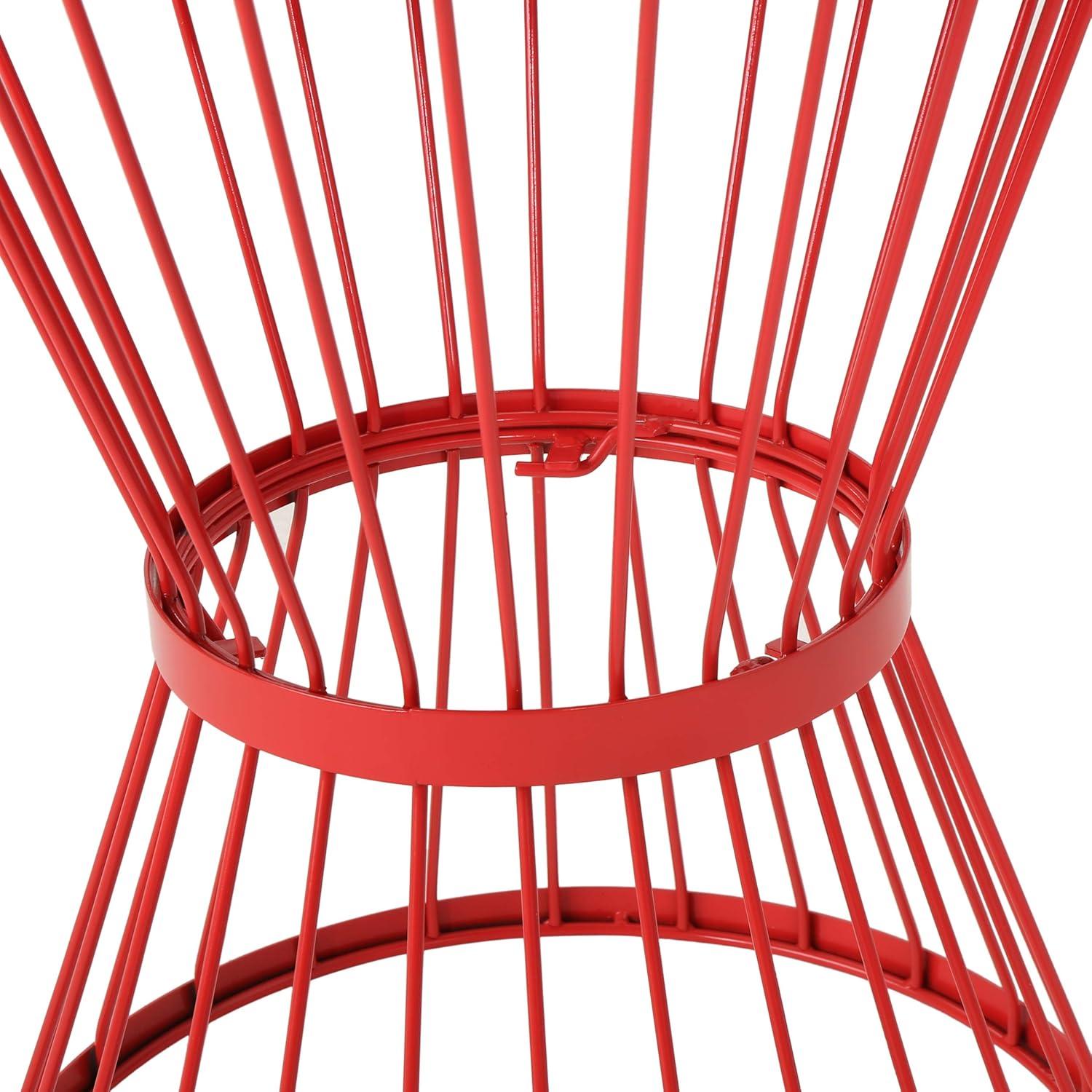 imageChristopher Knight Home Lassen Outdoor 16quot Iron Side Table Matte Red