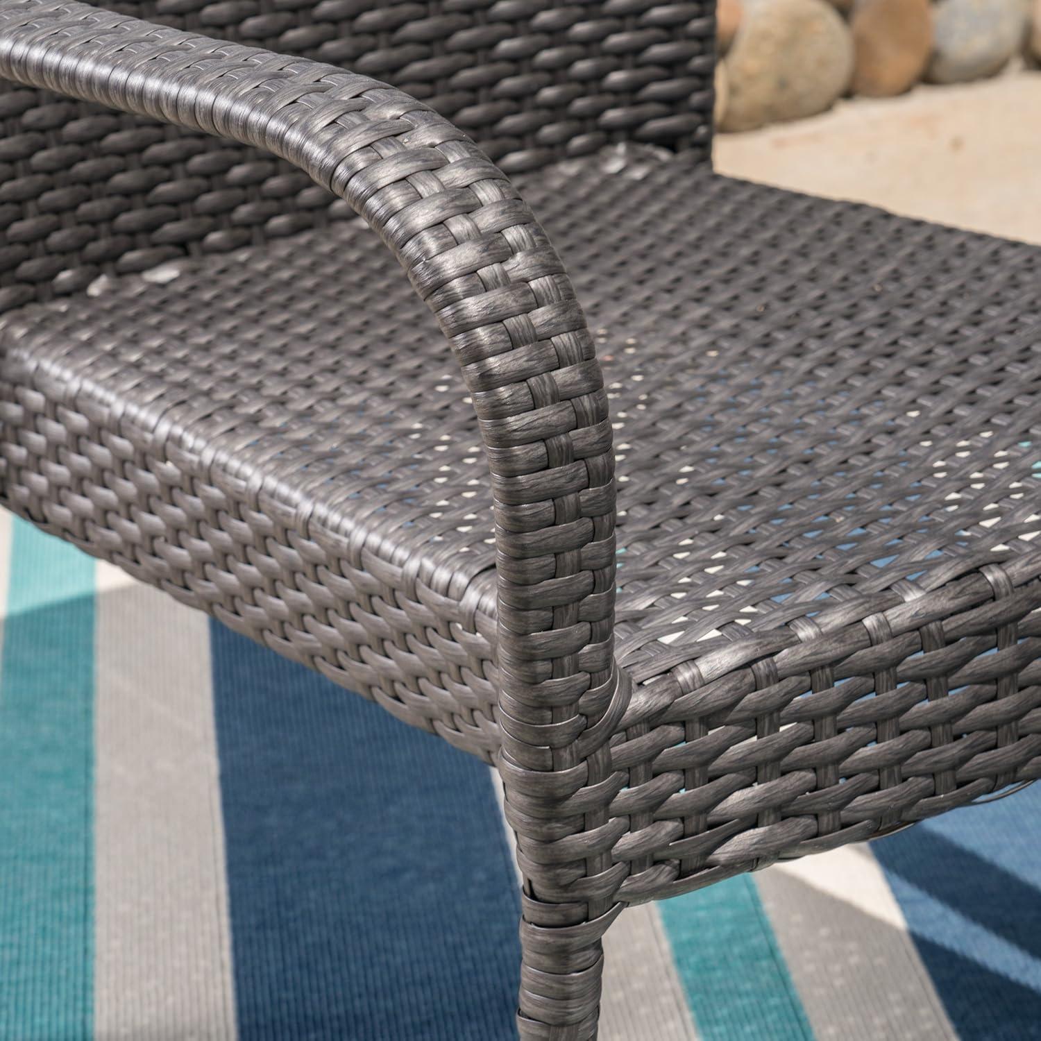 imageChristopher Knight Home Liam Outdoor 7 Piece Wicker Dining Set Grey