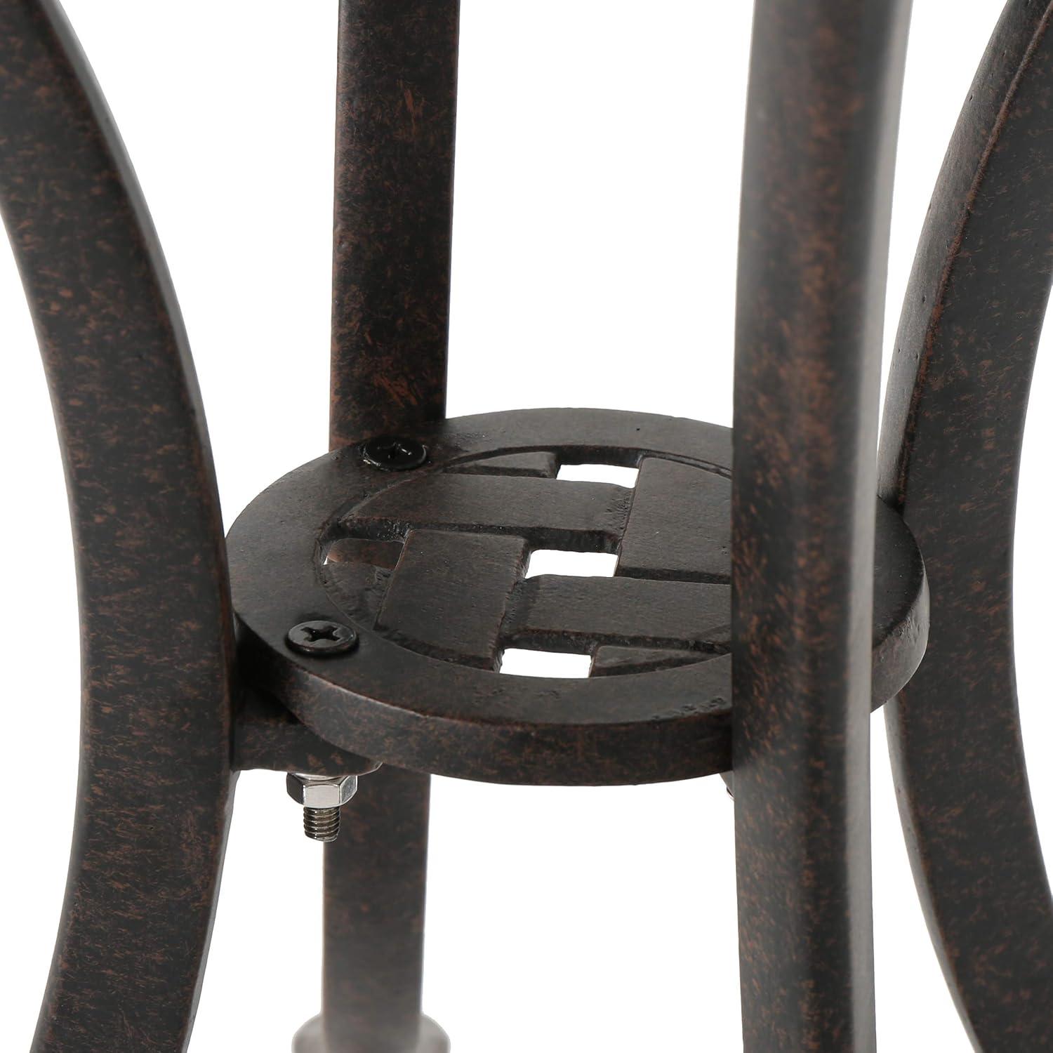 imageChristopher Knight Home Lola Outdoor 19quot Cast Aluminum Side Table Bronze FinishedSide Table