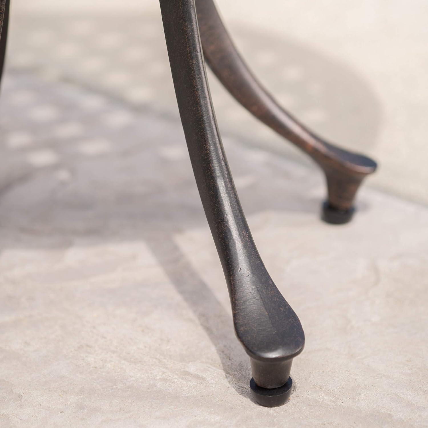 imageChristopher Knight Home Lola Outdoor 19quot Cast Aluminum Side Table Bronze FinishedSide Table