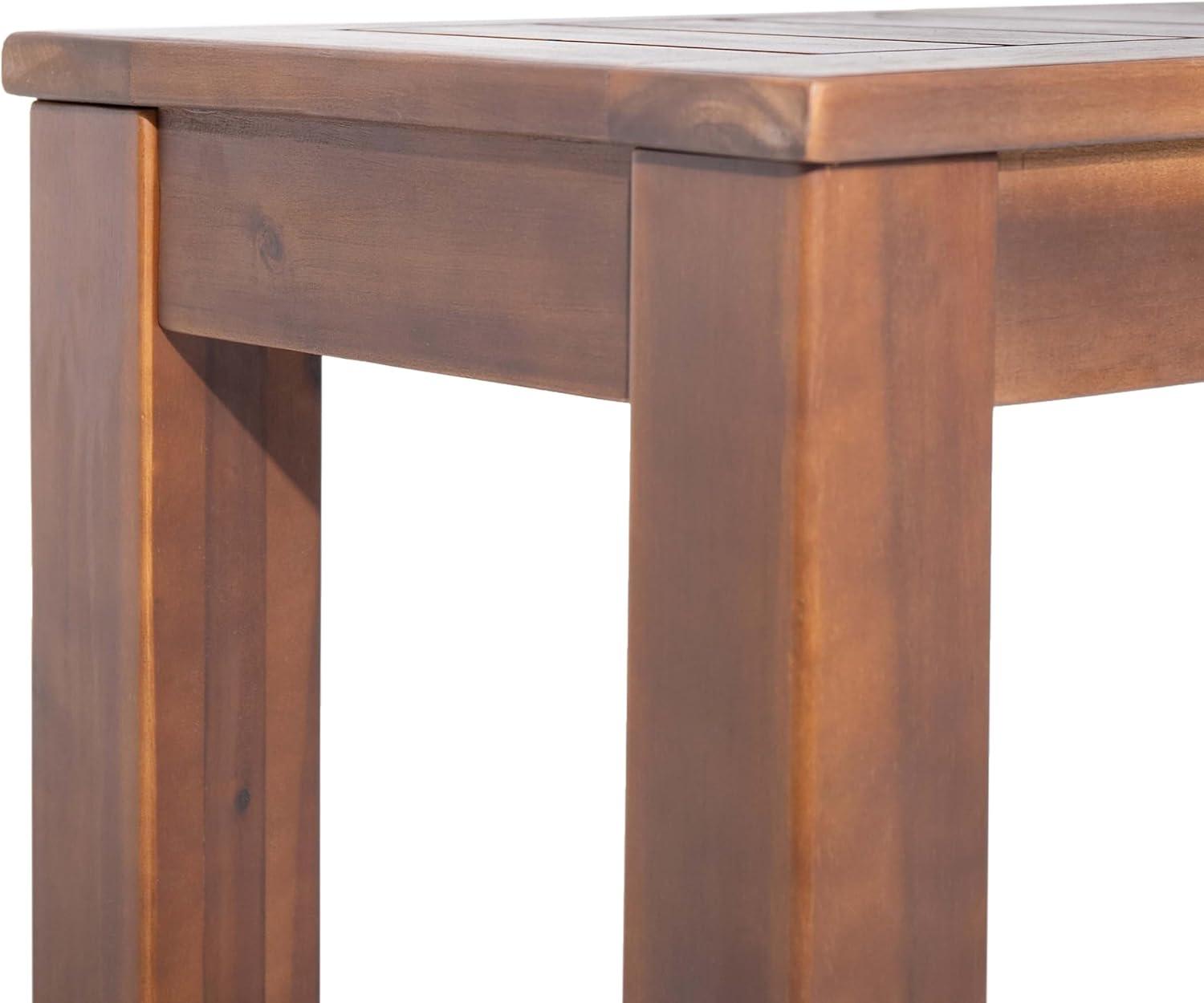 imageChristopher Knight Home Manila Outdoor Acacia Wood Dining Bench Set of 2 Dark Brown