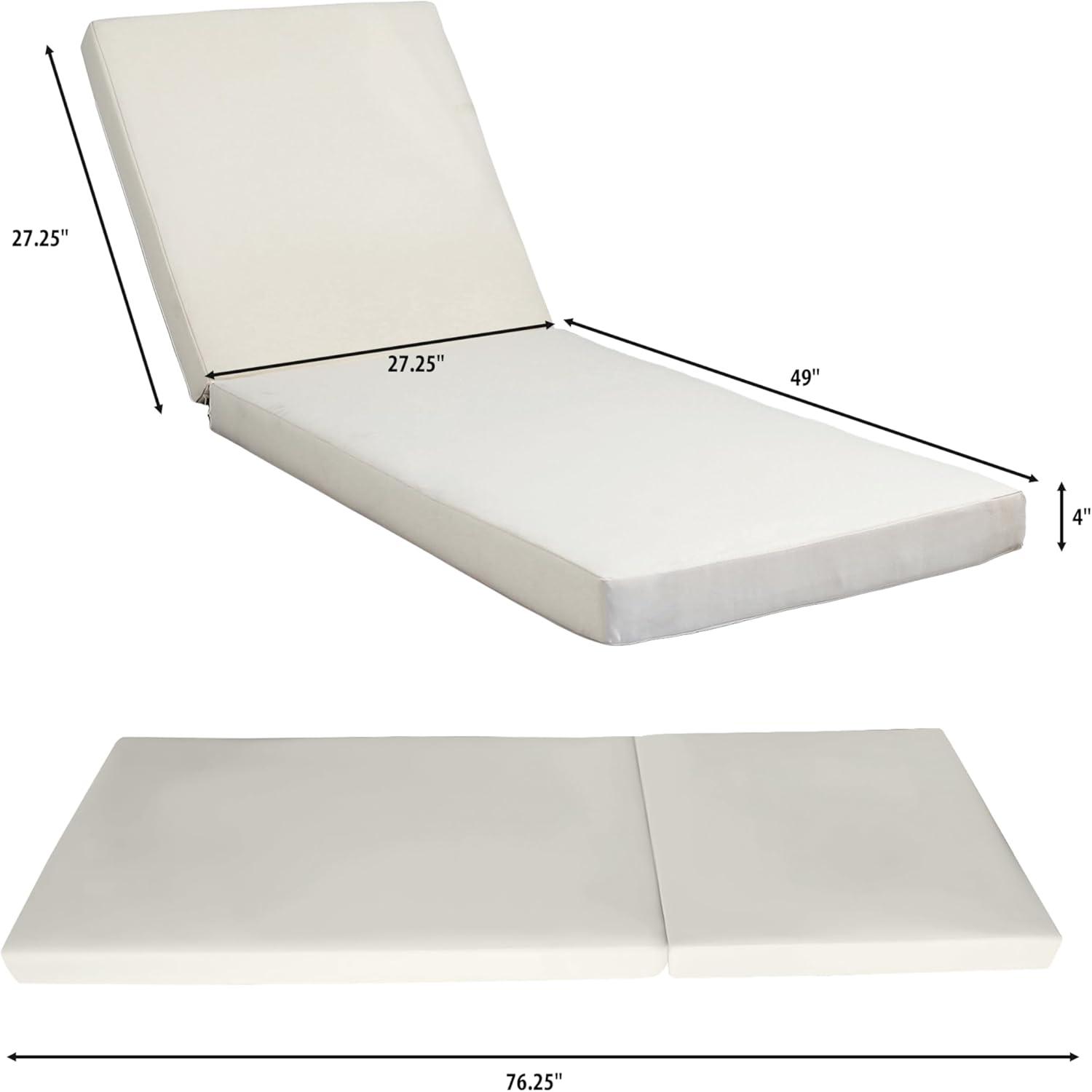 imageChristopher Knight Home Pistol Acacia Wood Chaise Lounge Chair Outdoor Adjustable Backrest Sun Lounger Recliner Patio Outdoor Chaise Lounge with 4quot Thick WaterResistant Cushions TeakCream