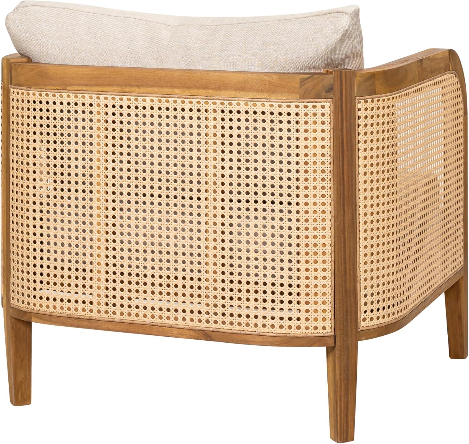 imageChristopher Knight Home Tilden 3Piece Patio Furniture Set 4Seater Acacia Wood Outdoor Patio Sectional Furniture Set Garden Wicker Loveseat and Accent Chair Set with Removable Cushions TeakBeige