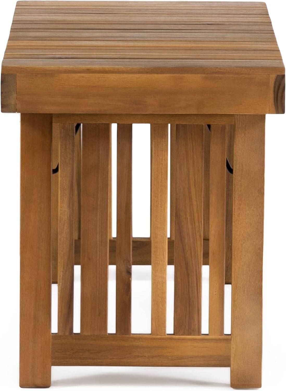 imageChristopher Knight Home Vernon Outdoor Acacia Wood Chaise Lounge Set Teak FinishTeak Finish