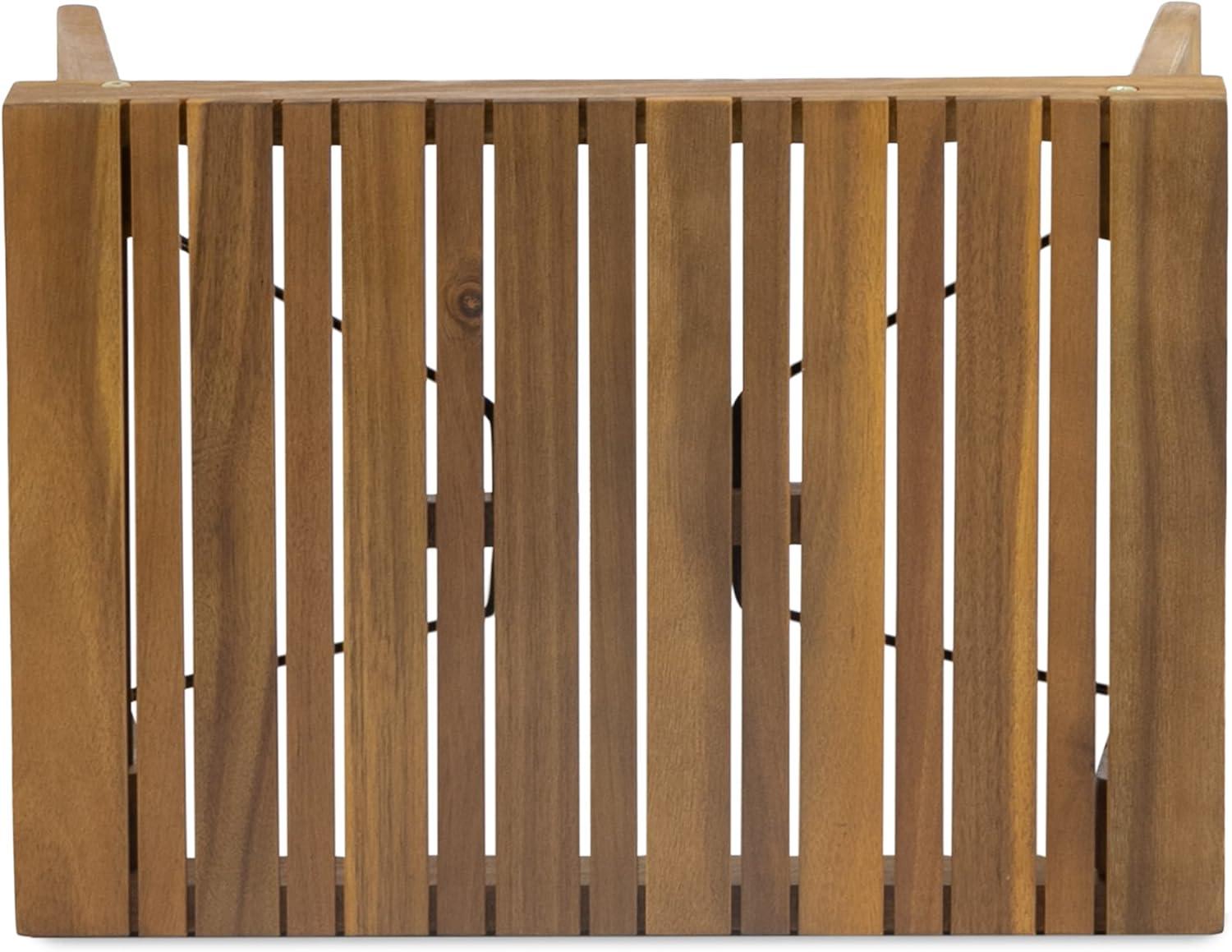 imageChristopher Knight Home Vernon Outdoor Acacia Wood Chaise Lounge Set Teak FinishTeak Finish