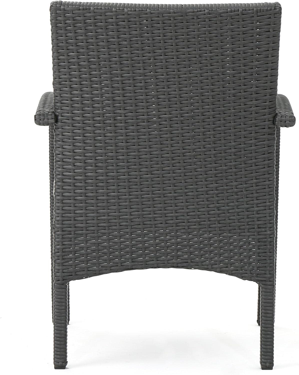 imageOtto Outdoor Wicker Club Chair Gray and SilverSet of 2