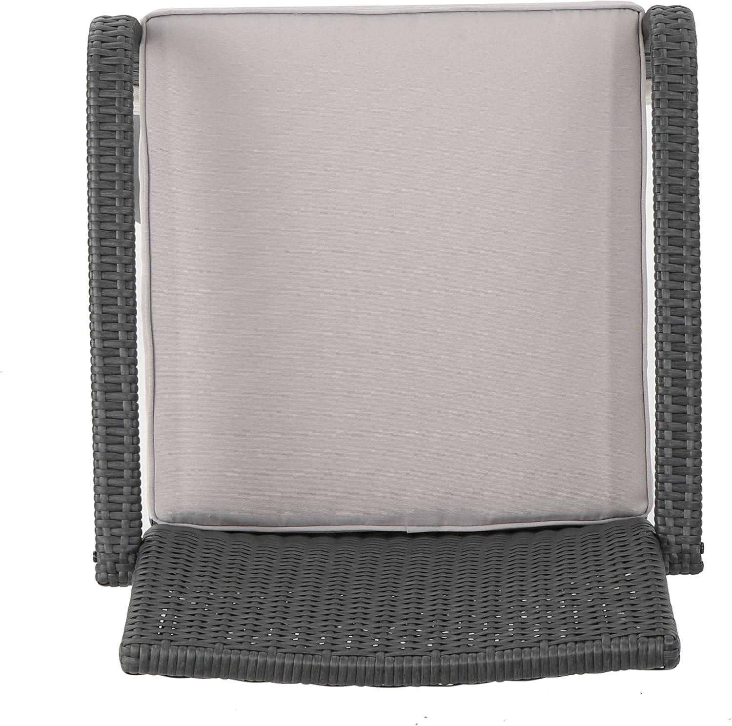 imageOtto Outdoor Wicker Club Chair Gray and SilverSet of 2