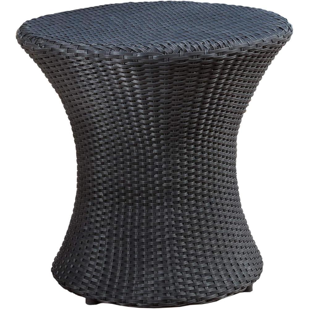 imageChristopher Knight Home Adriana Outdoor PE Wicker Accent Table Black
