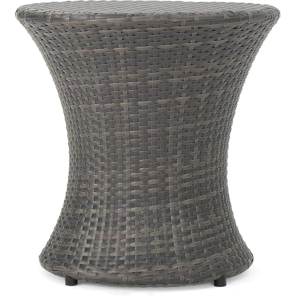 imageChristopher Knight Home Adriana Outdoor PE Wicker Accent Table Grey