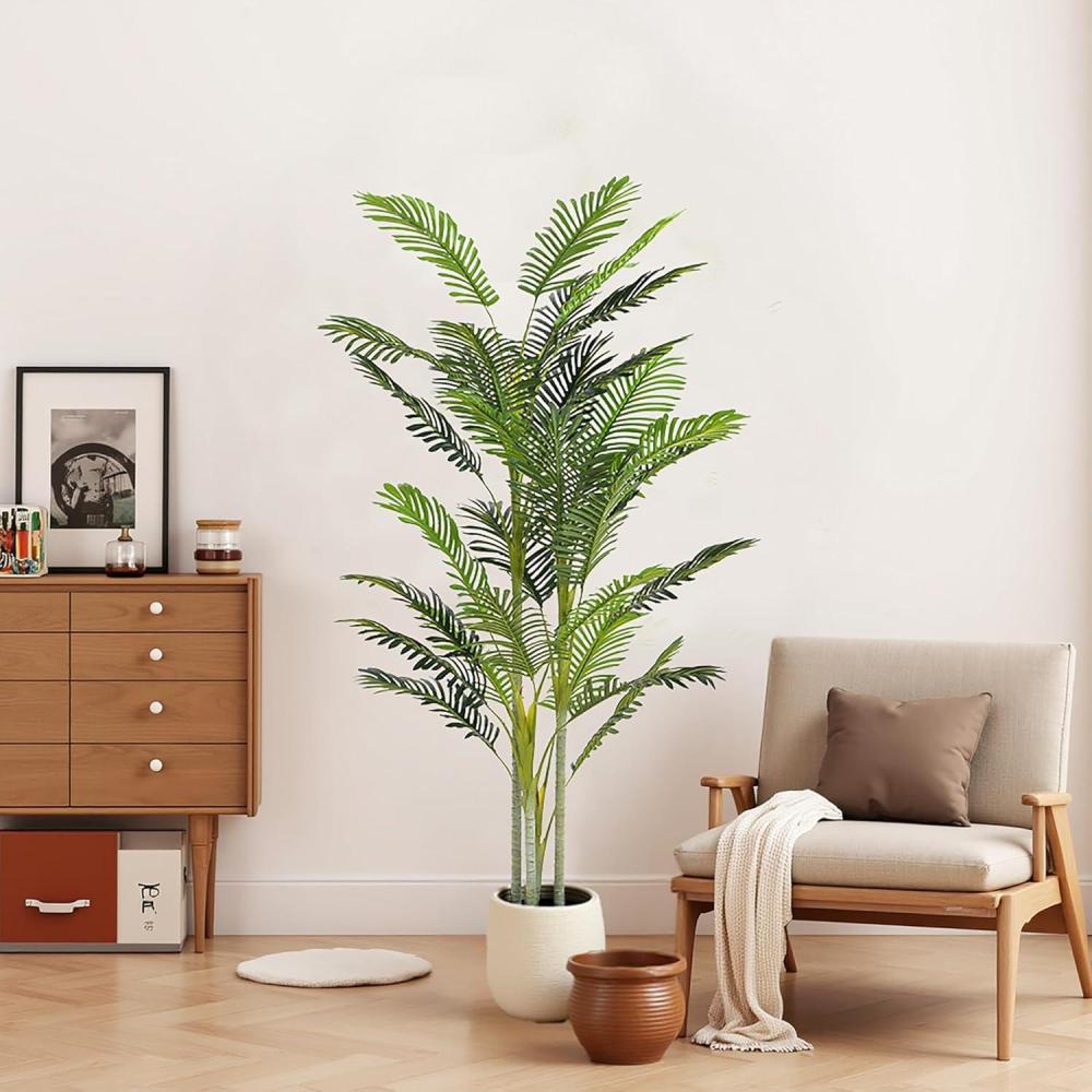 imageChristopher Knight Home Alene Set of 2 6075H Artificial Tree Indoor Artificial Bamboo Tree with Nursery Pot Faux Tree with Black Plastic Pot for Living Room Artificial Plant for Home DecorGreenGreen785h