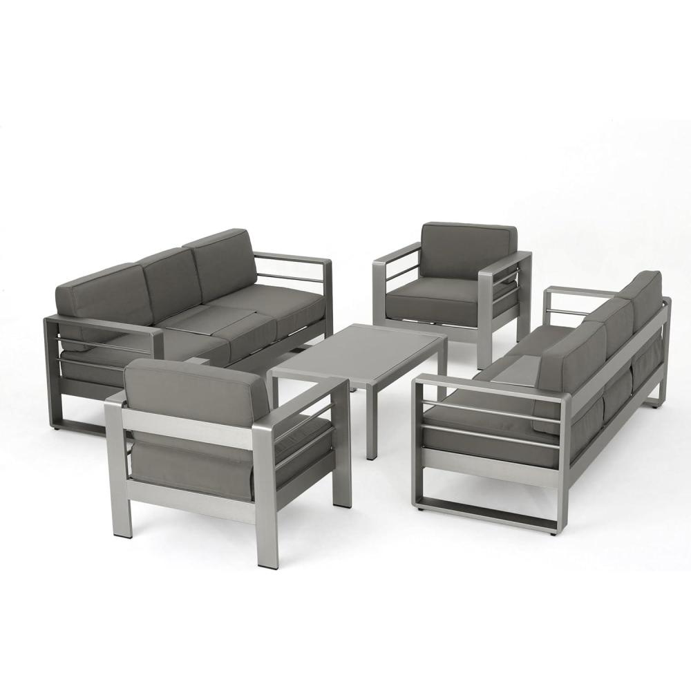 imageChristopher Knight Home Cape Coral Aluminum Chat Set 5Pcs Set Khaki