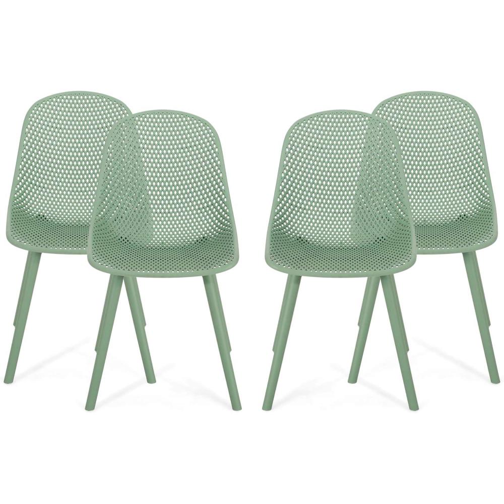 imageChristopher Knight Home Dasha Outdoor Dining Chair Set of 4 Green