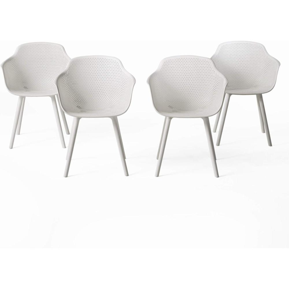 imageChristopher Knight Home Davina Outdoor Dining Chair Set of 4 YellowWhite