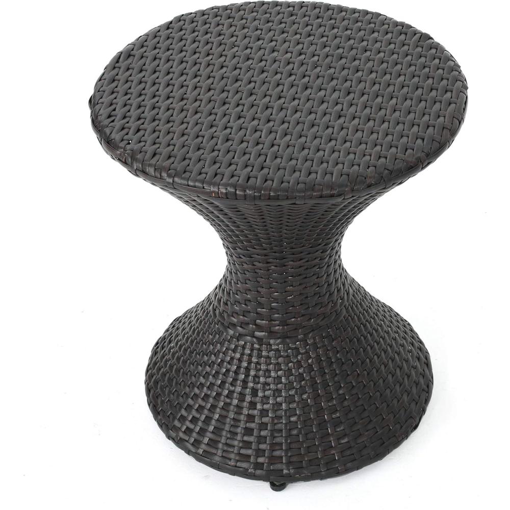 imageChristopher Knight Home Franklin Outdoor Wicker Hourglass Side Table Multibrown