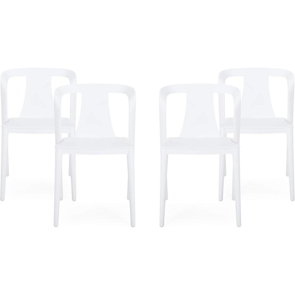 imageChristopher Knight Home Ianthe Outdoor Dining Chair Set of 4 White