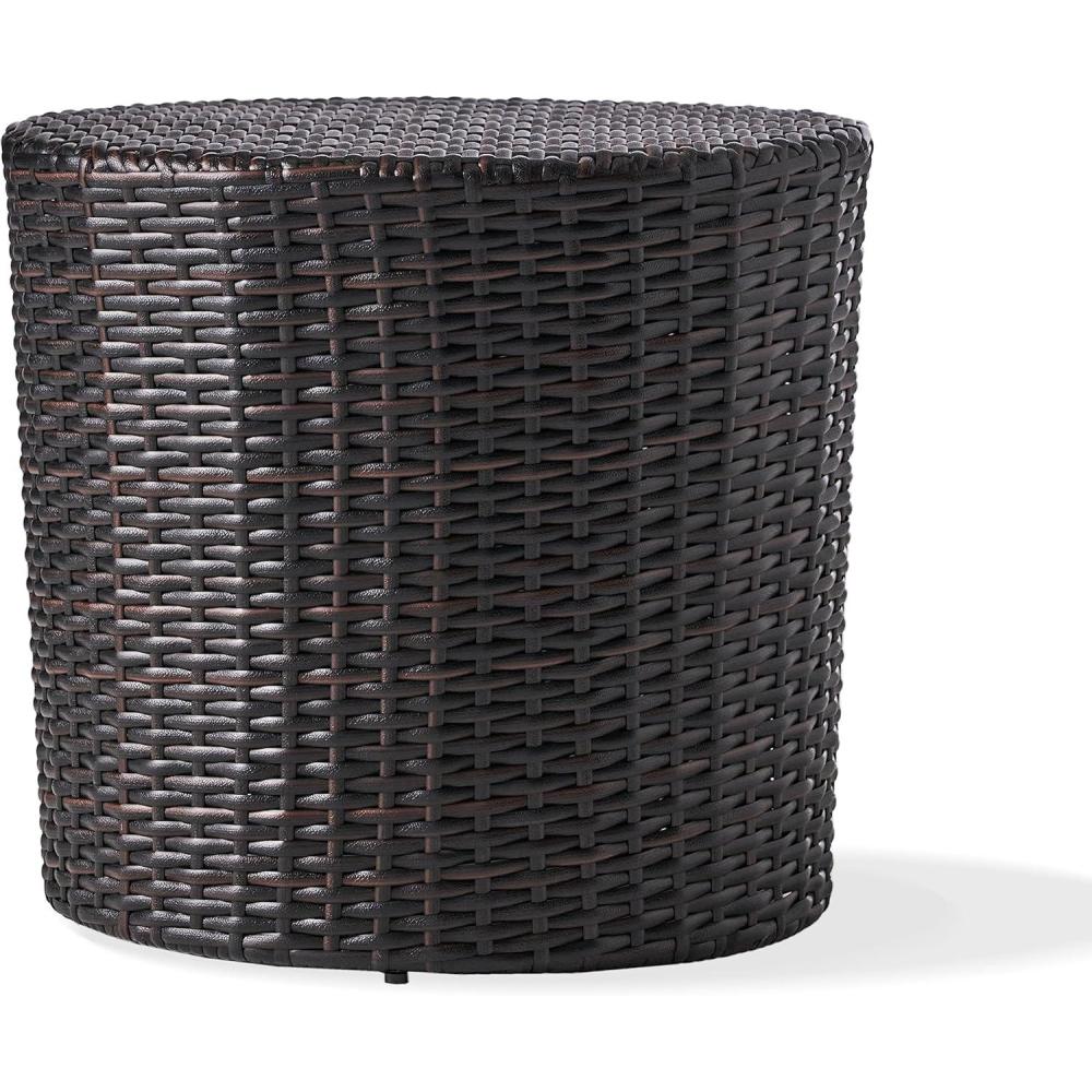imageChristopher Knight Home Keaton Wicker Barrel Side Table Multibrown 1675 inches high x 175 inches wide 175 inches deepTable