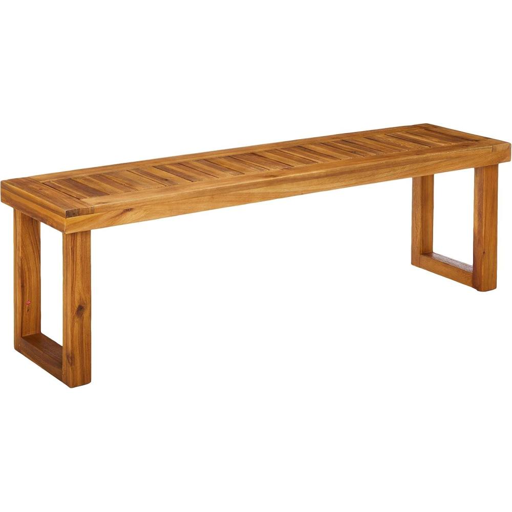 imageChristopher Knight Home Kemp Outdoor Acacia Wood Bench Sandblast Natural Finish