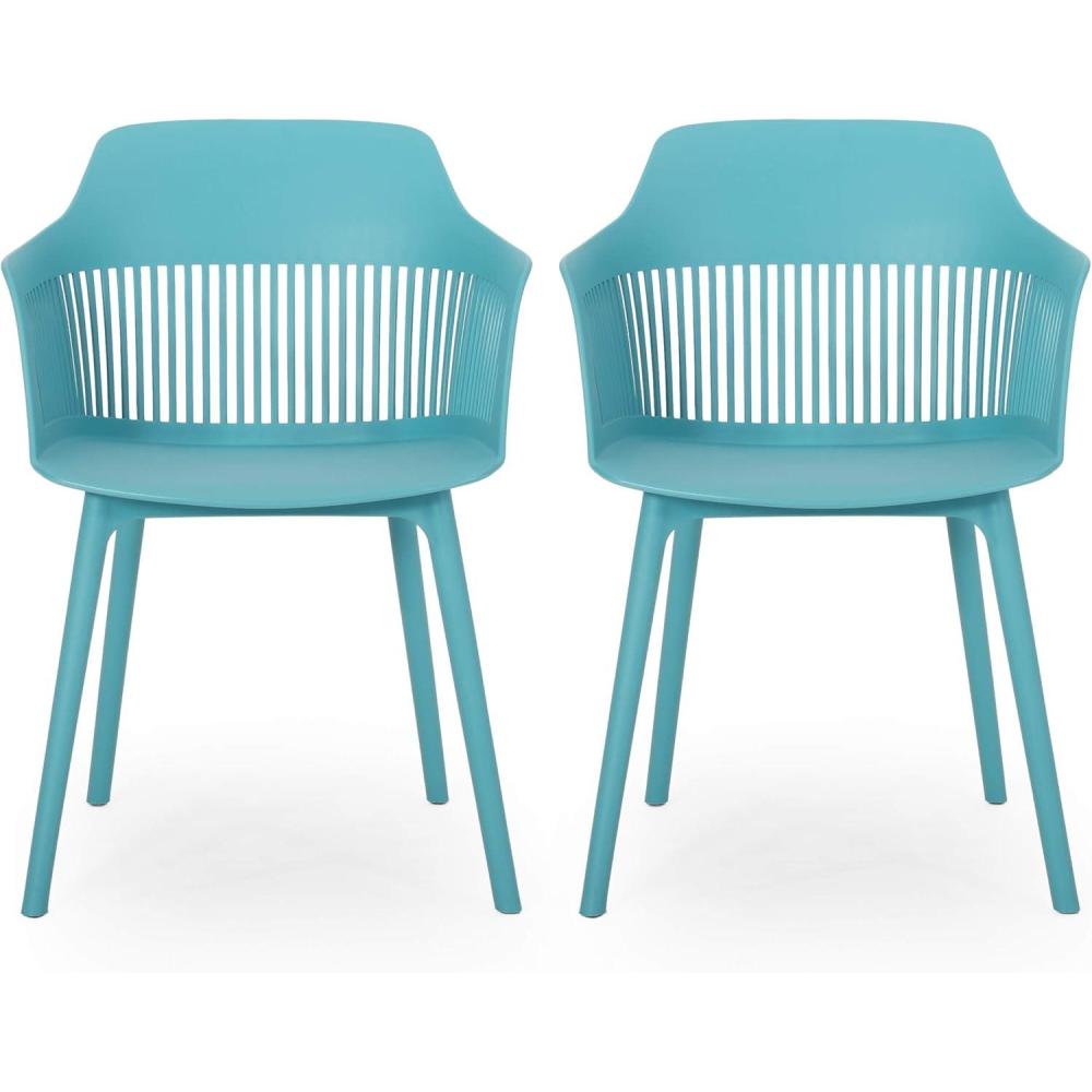 imageChristopher Knight Home Ladonna Outdoor Dining Chair Set of 2 Teal