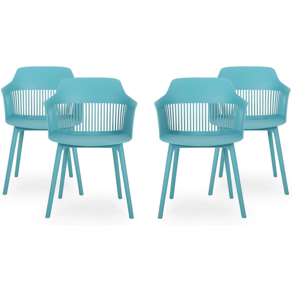imageChristopher Knight Home Ladonna Outdoor Dining Chair Set of 4 Teal
