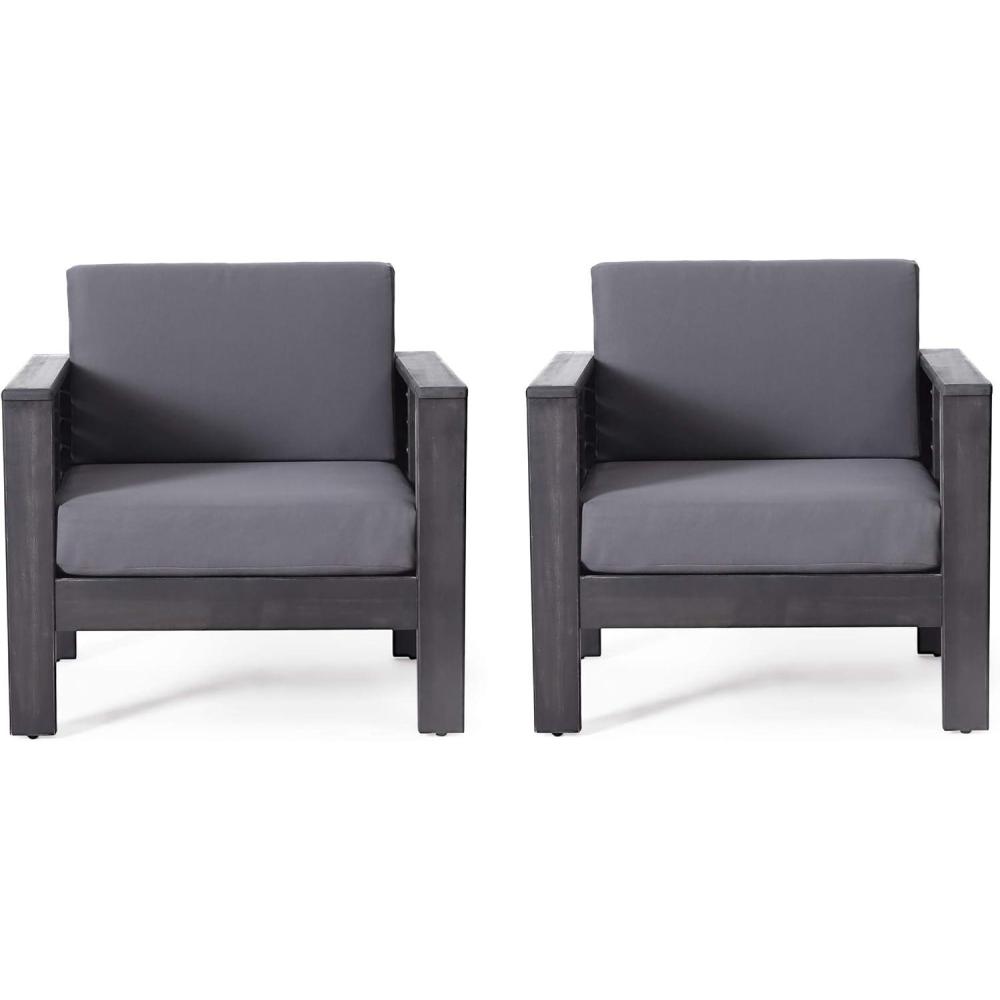 imageChristopher Knight Home Louver Club Chairs Dark GrayDark Gray