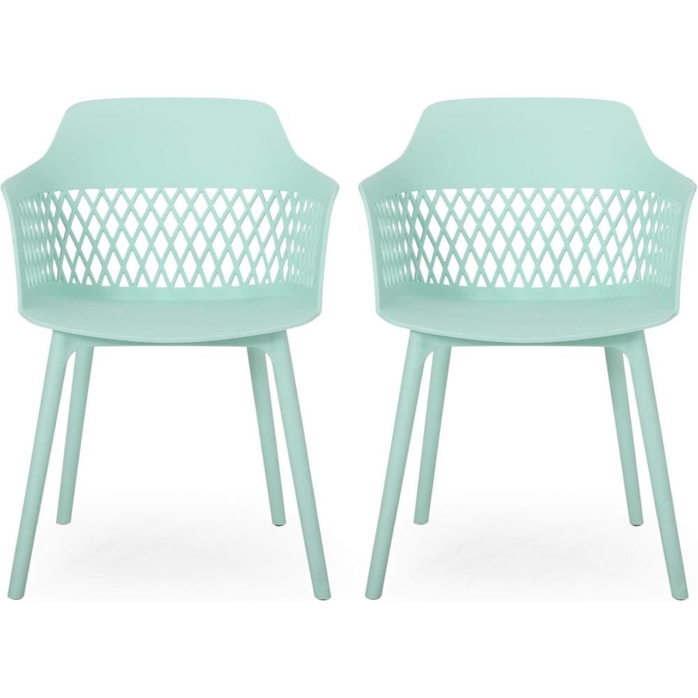 imageChristopher Knight Home Madeline Outdoor Dining Chair Set of 2 Mint
