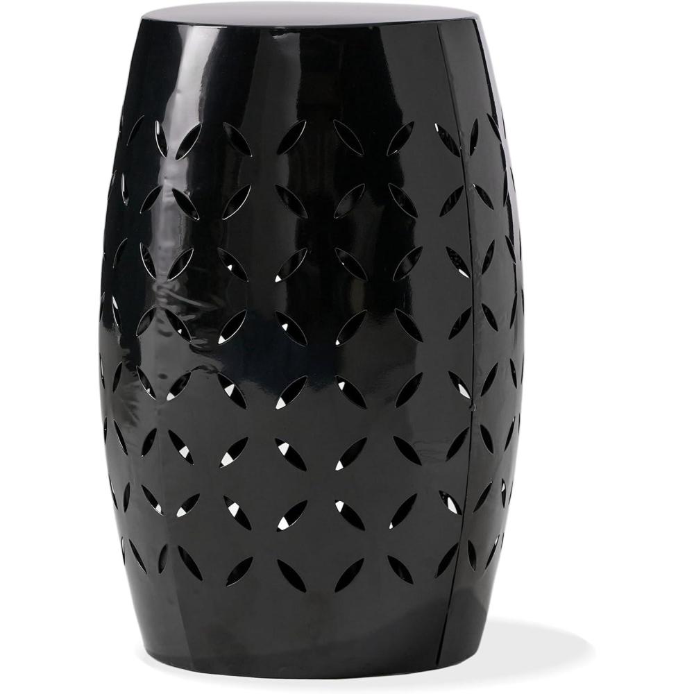 imageChristopher Knight Home Ruby Outdoor 12quot Iron Side Table WhiteLilacc black