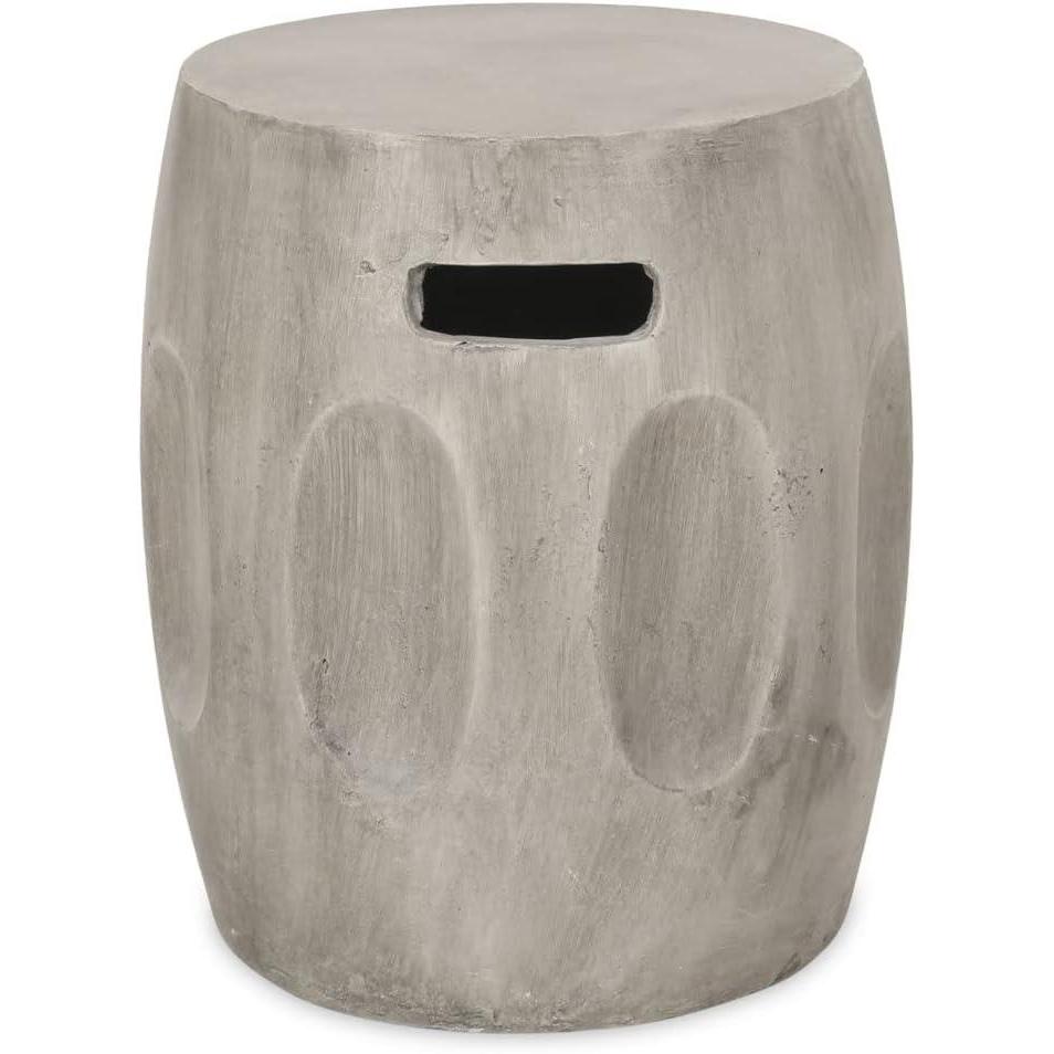 imageRichie Outdoor Lightweight Concrete Side Table Light GrayRonal concrete Finish