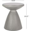 Bissell Outdoor Side Table – Lightweight Concrete – Concrete Finish