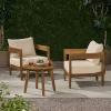 Christopher Knight Home 305538 Evelyn Mid Century Modern Fabric Arm Chair, Beige, Walnut & Rosella Fabric Ottoman, Linen
