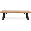 Christopher Knight Home 317964 Bettina Dining Bench, Brushed Gray + Brushed Mahogany