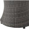 Christopher Knight Home Adriana Outdoor PE Wicker Accent Table, Grey