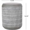 Christopher Knight Home Ardson End Table, Concrete + White