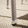 Christopher Knight Home Aurora Outdoor Wicker Armed Stacking Chairs with Aluminum Frame, 2-Pcs Set, Chateau Grey