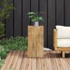 Christopher Knight Home Bard 33.75″ Square Living Room Side Table, Wood-Like Distressed Finish End Table, Decorative Accent Table for Indoor Outdoor Usage, Space Saving Furniture, Natural(Natural)